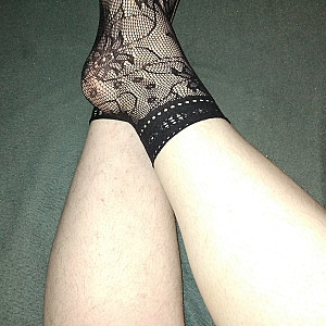 Black high heels and black ankle socks3 gallery image