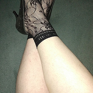 Black high heels and black ankle socks3 gallery image