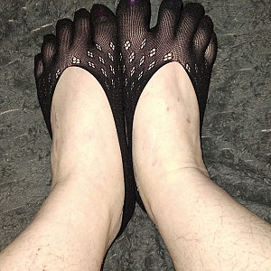 First image of WishGirl's Gallery - Black sweet toe socks