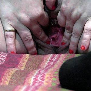 Horny with my wobbly dildo and sexy bodystockings Part 1 gallery image